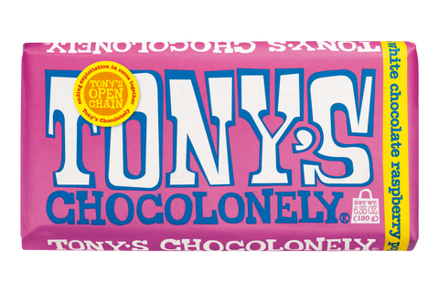 Tony's Chocolonely 180G - White Raspberry Popping Candy