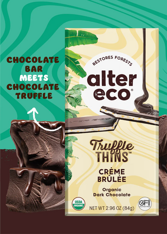 Alter Eco Truffle Thins - Creme Brulee