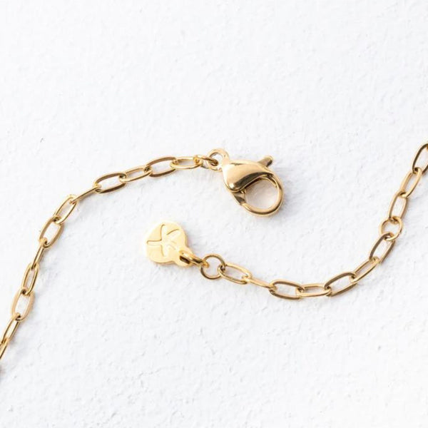 Compassionate Heart Gold Bar Necklace - Asia