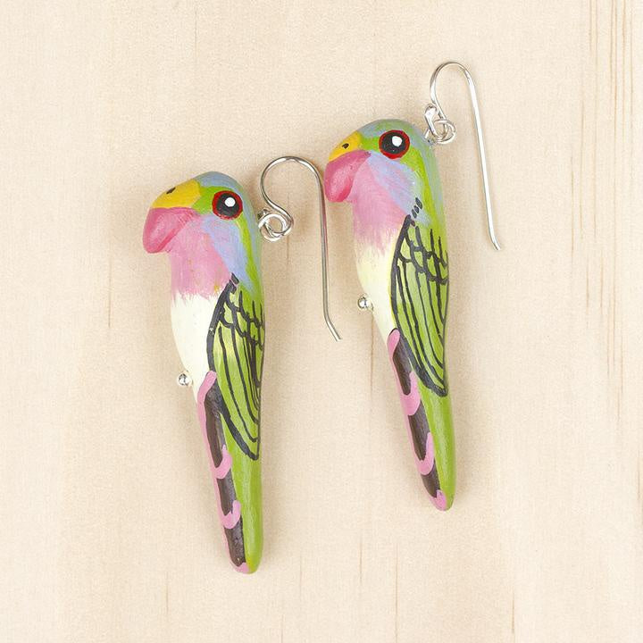 Songbird Princess Parrot Earrings - Thailand