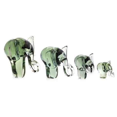 Ngwenya Glass Elephant Figurine - Large 13cm, Eswatini