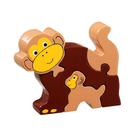 Lanka Kade - Wooden Monkey & Baby Jigsaw Puzzle - Sri Lanka