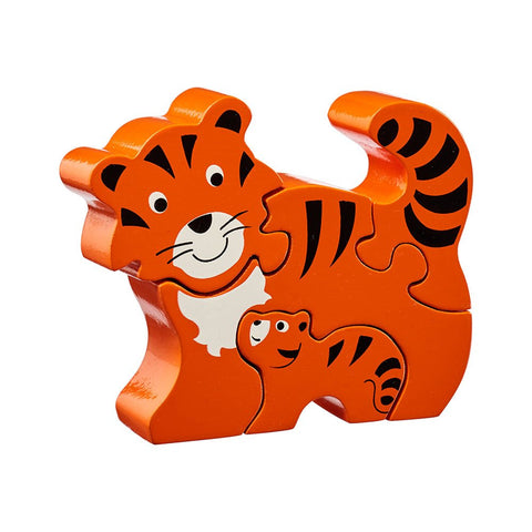 Lanka Kade - Wooden Tiger & Cub Jigsaw Puzzle - Sri Lanka