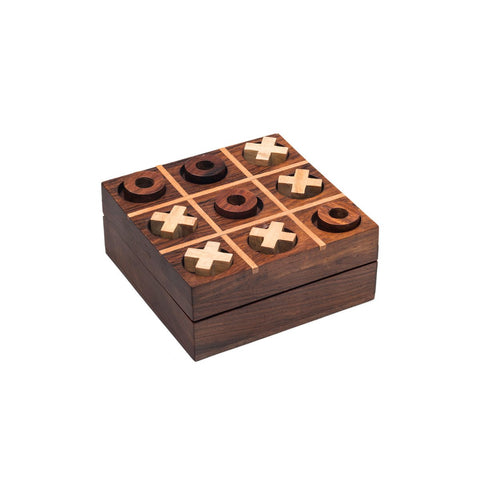 Rosewood Tic-Tac-Toe Game Box - India