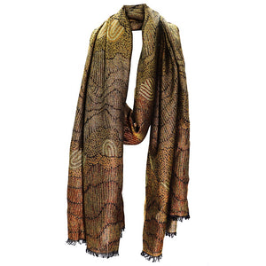 Better World Arts Modal Scarf - Damien and Yilpi Marks - India