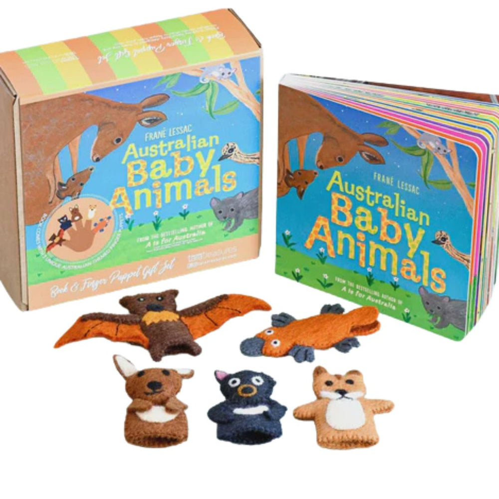 Felt Finger Puppet & Book Set - Australian Baby Animals - Nepal