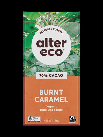 Alter Eco Chocolate Bar - Burnt Caramel