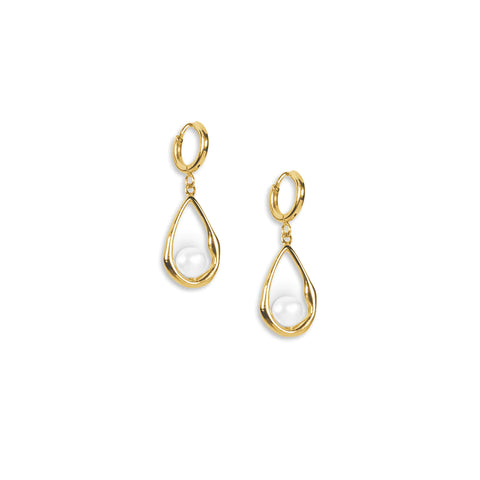 Milk & Honey Drop Earrings - Myanmar