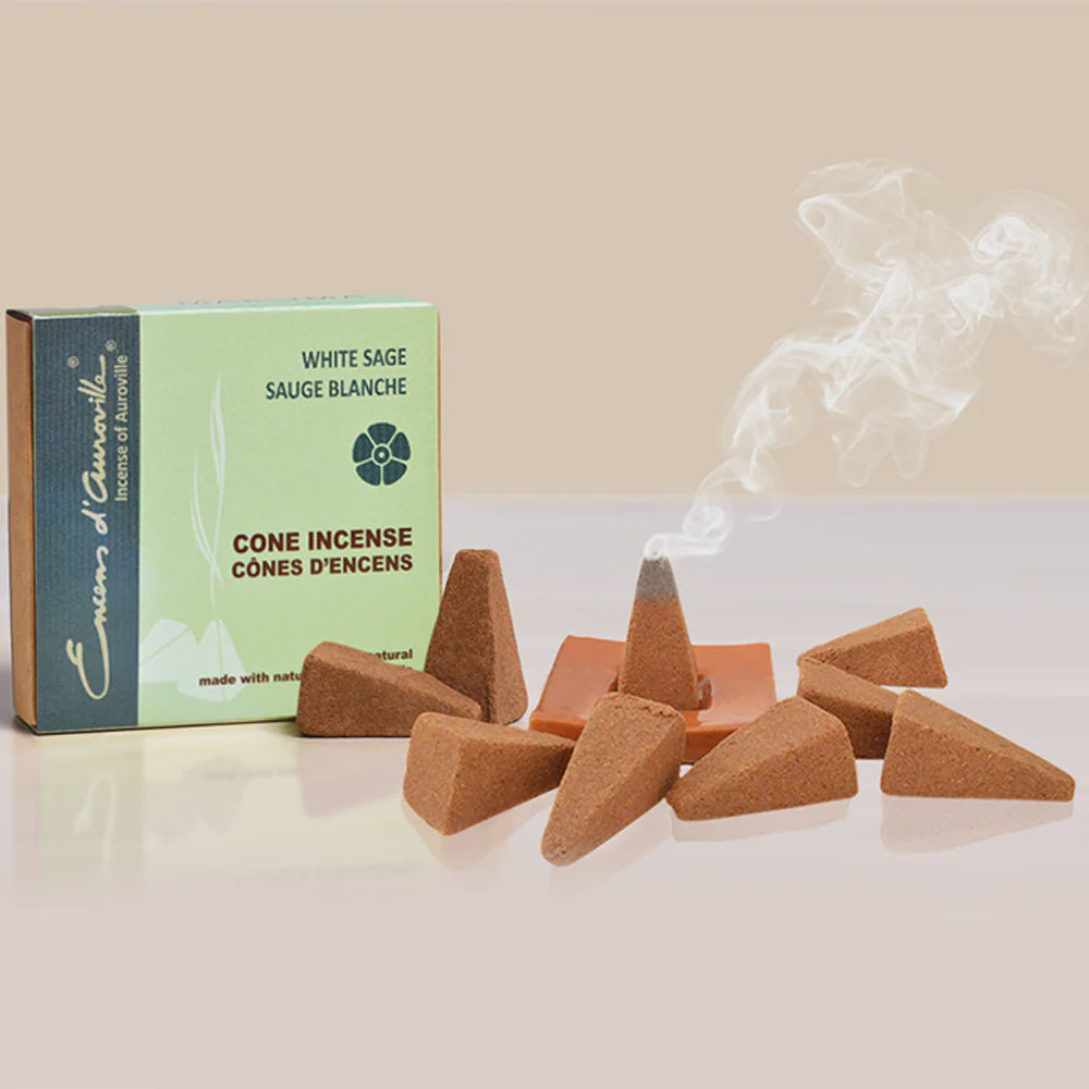 Maroma - Fair Trade Incense Cones - White Sage - India