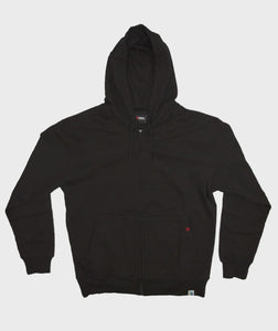 Etiko - Unisex Zipped Black Hoodie - India