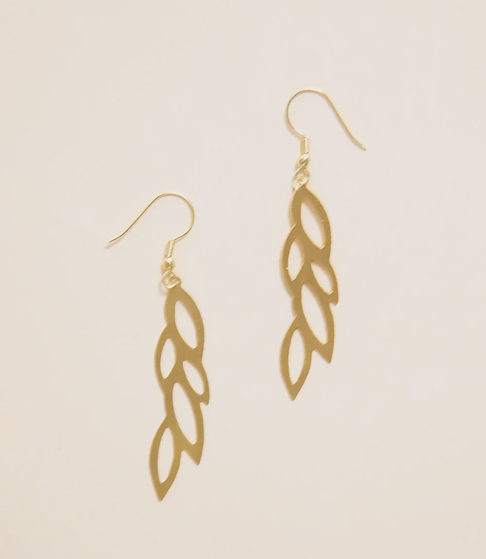 Jali -Leaf Earrings - India