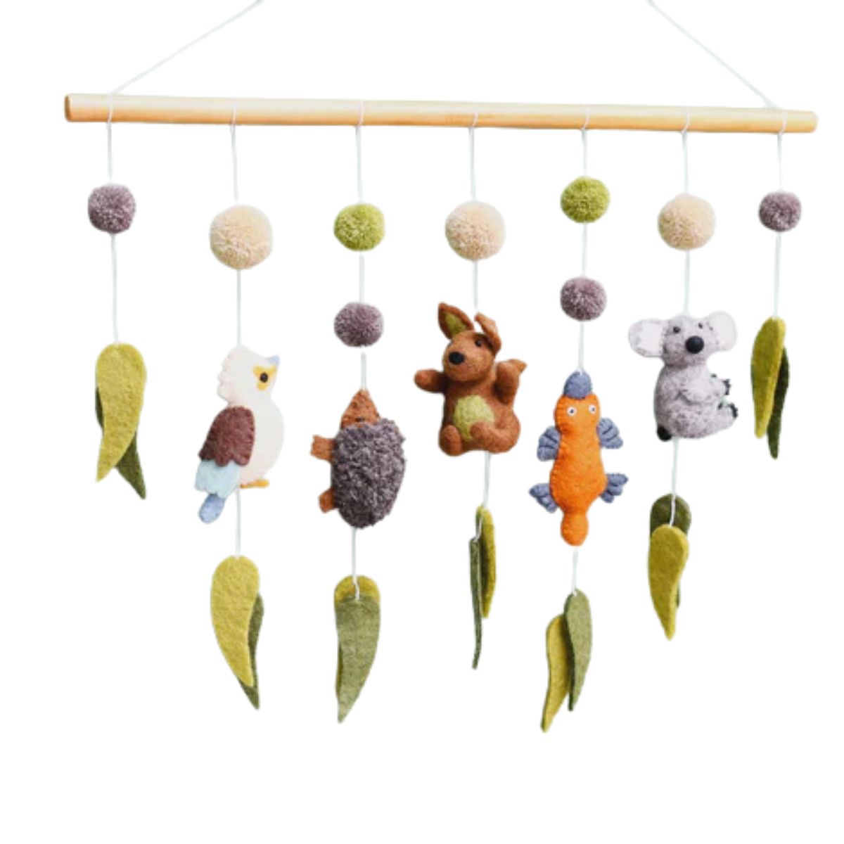 Felt Australian Animals Felt Mobile - Nepal