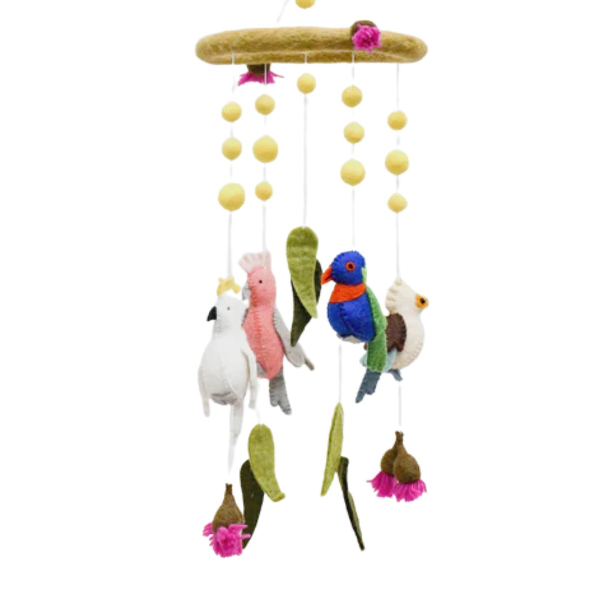 Felt Australian Birds Cot Mobile - Nepal