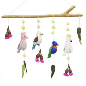 Felt Australian Birds  Mobile - Nepal