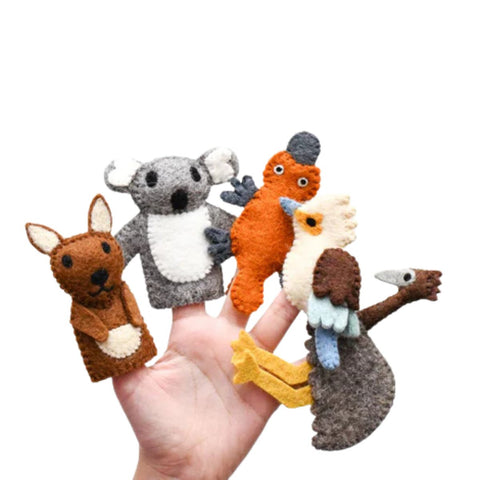 Felt Finger Puppet Set - Australian Native Animals - Nepal
