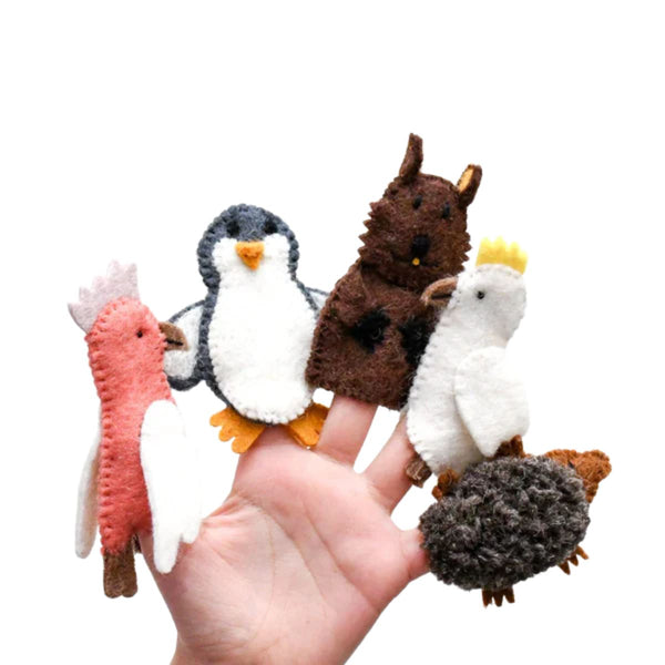 Felt Finger Puppet Set - Australian Native Animals - Nepal
