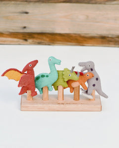 Tara Treasures - Finger Puppet Set - Dinosaur - Nepal