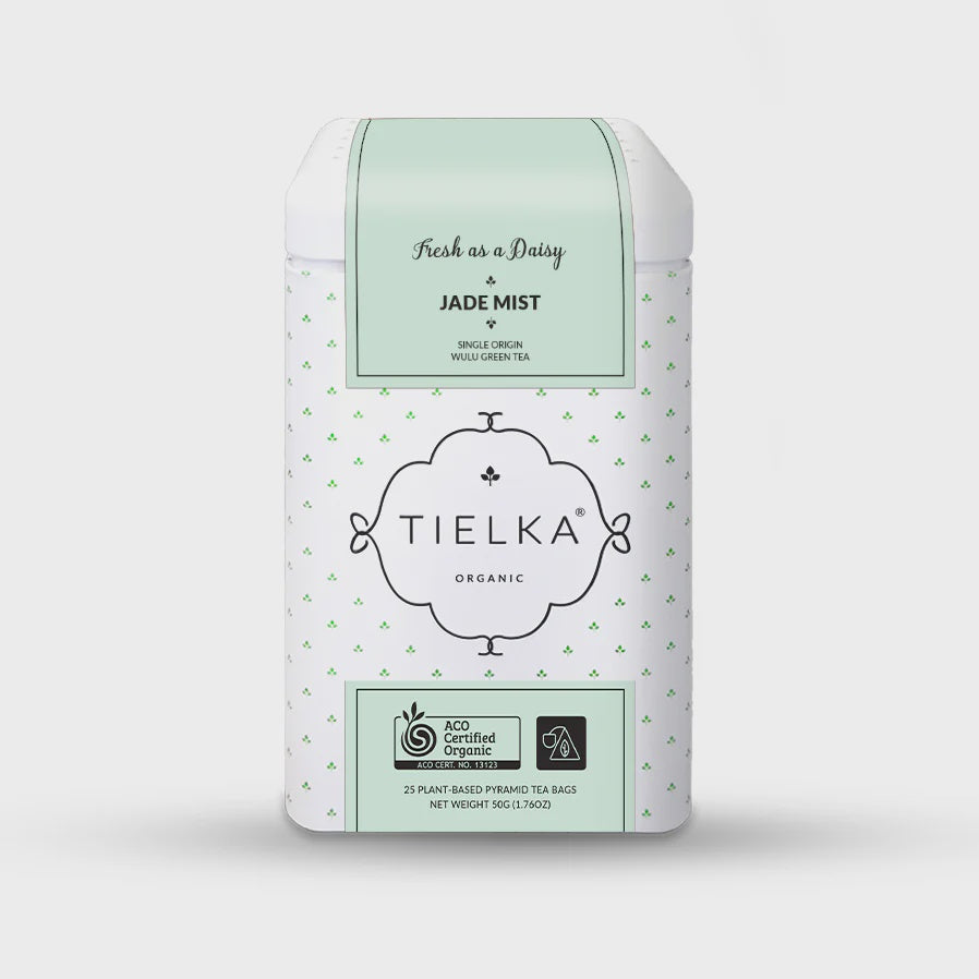 Tielka - Jade Mist Green Tea Pyramid Bags Tin - 25pc