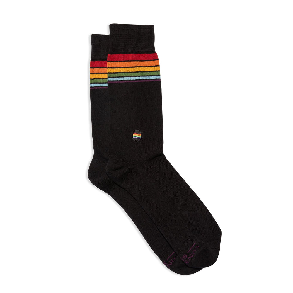 Socks That Save LGBTQ Lives - Classic Rainbow Stripes - India