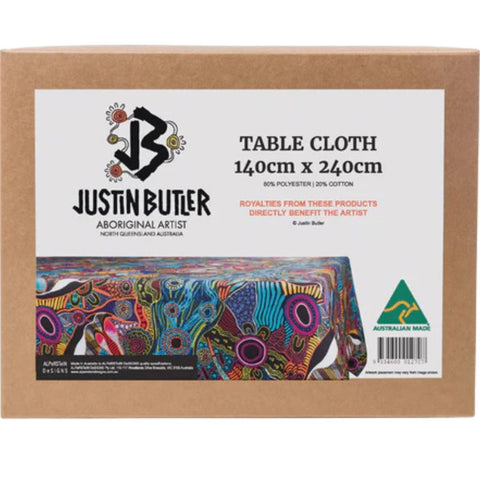 Tablecloth designed by Justin Butler made in Australia