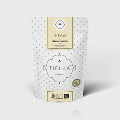 Tielka Lemon Ginger Herbal Tea Pyramid Bags - Pouch 10pc