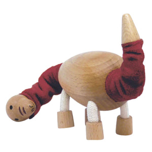 Wooden Brontosaurus Dinosaur Toy - Vietnam