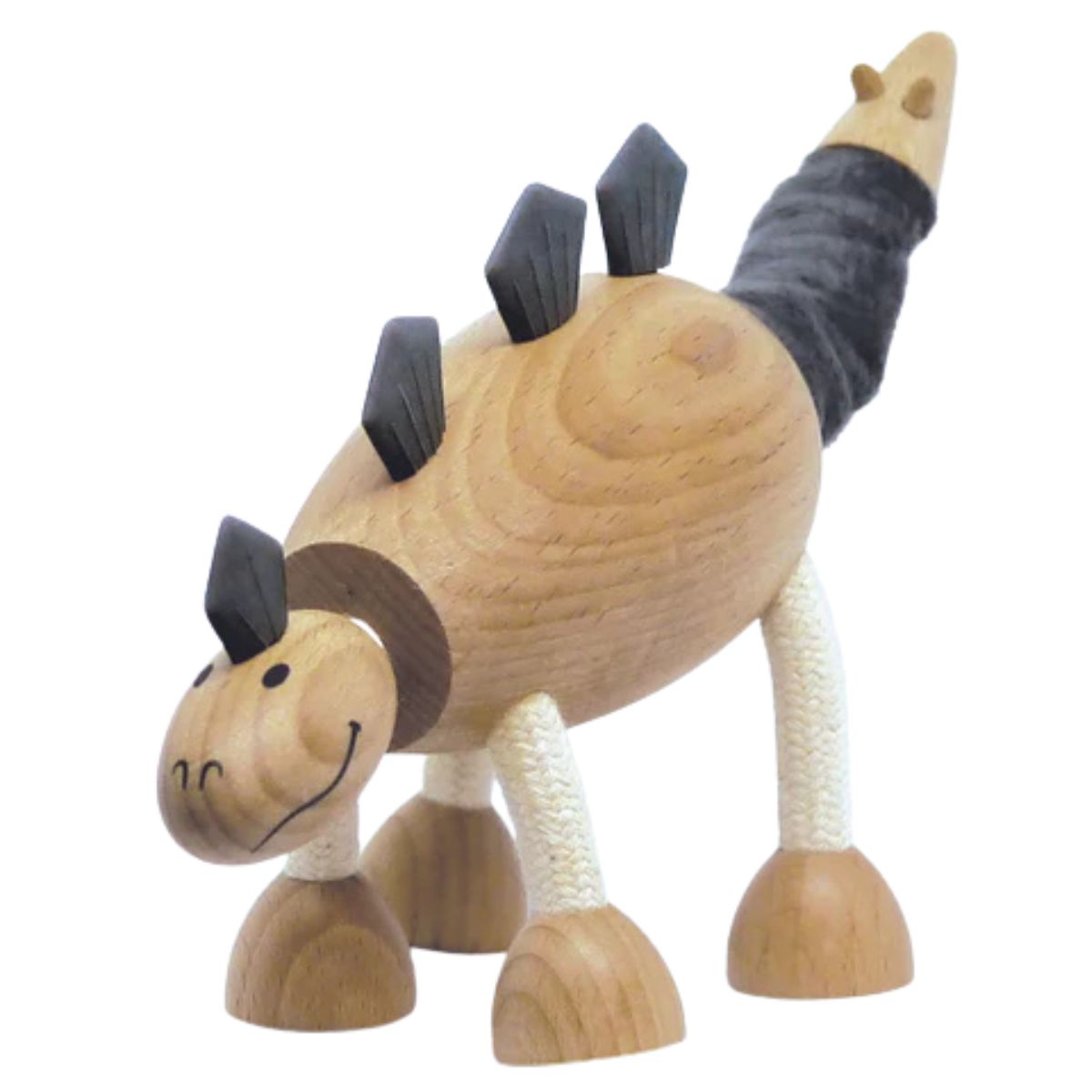 Wooden Stegosaurus Dinosaur Toy - Vietnam