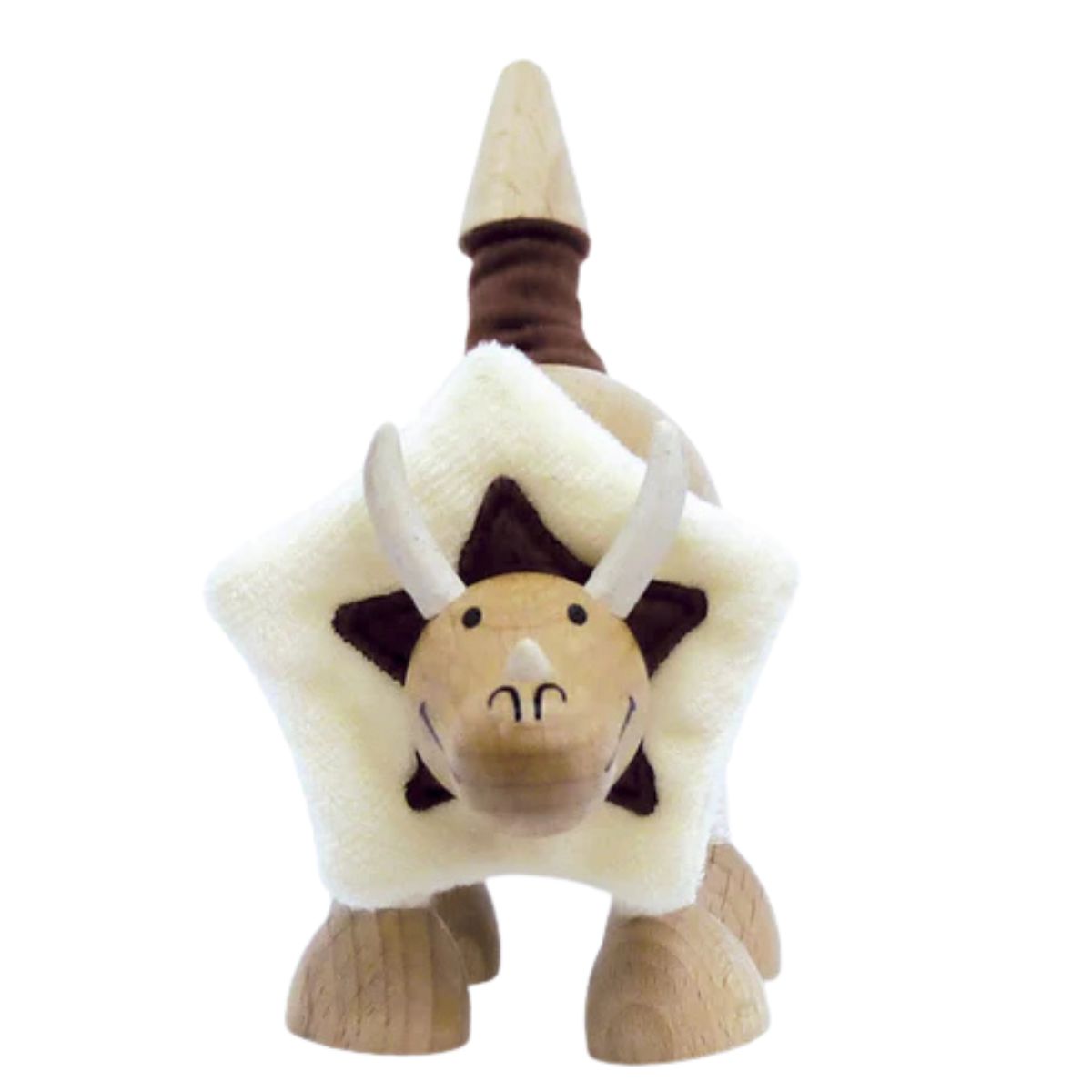 Wooden Triceratops Dinosaur Toy - Vietnam