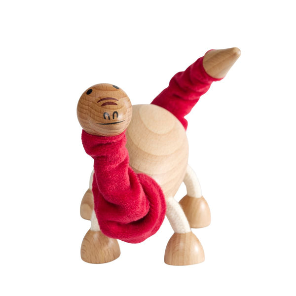 Wooden Brontosaurus Dinosaur Toy - Vietnam