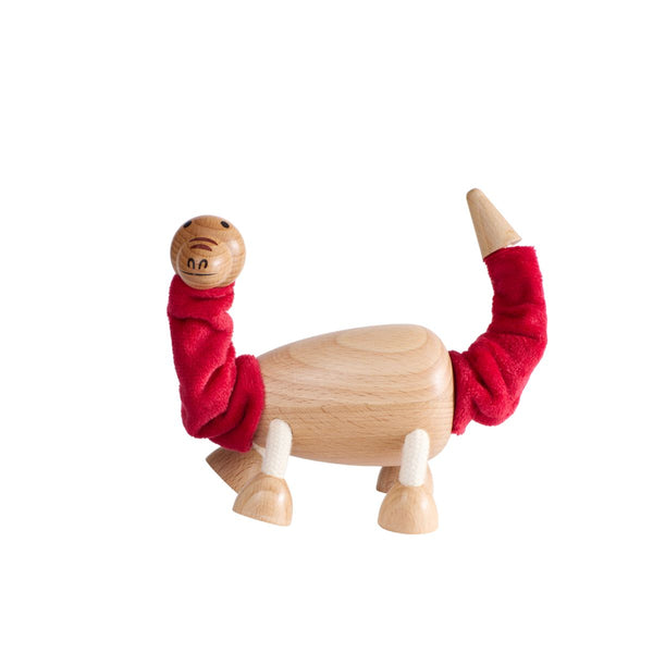 Wooden Brontosaurus Dinosaur Toy - Vietnam