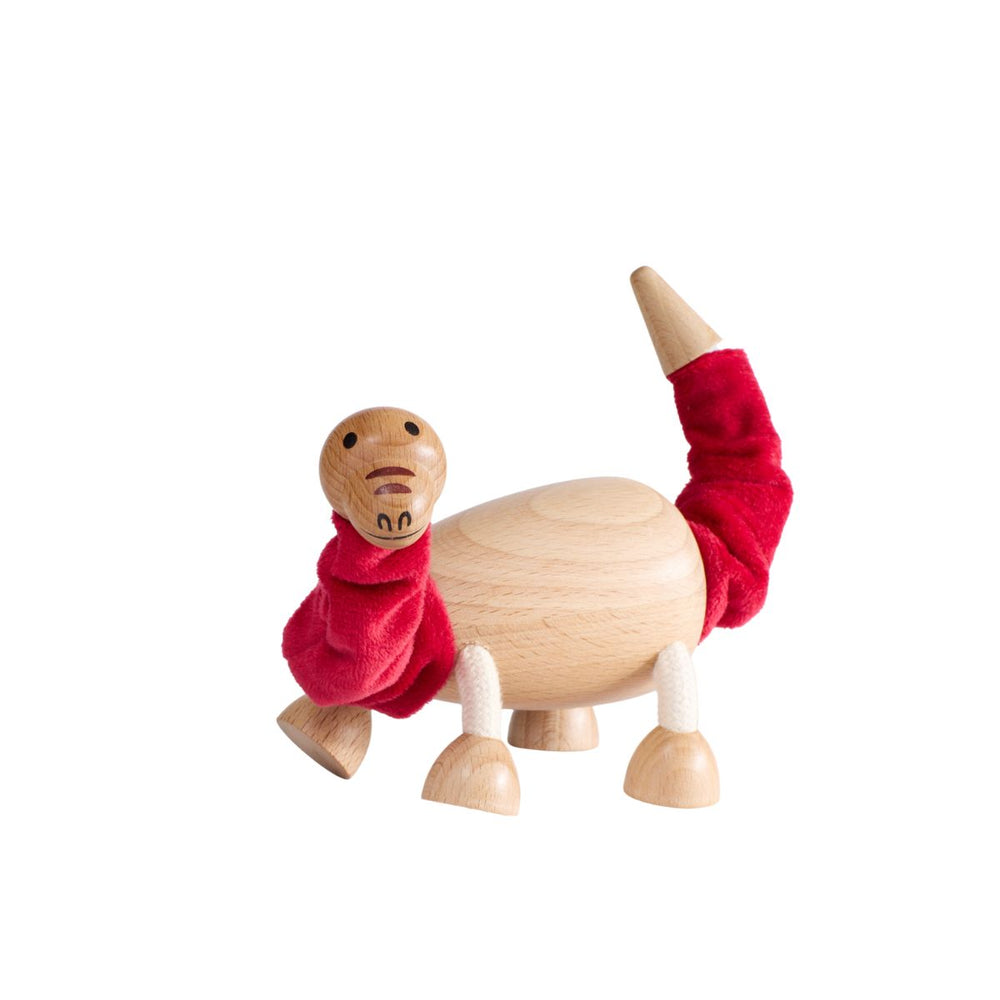 Wooden Brontosaurus Dinosaur Toy - Vietnam