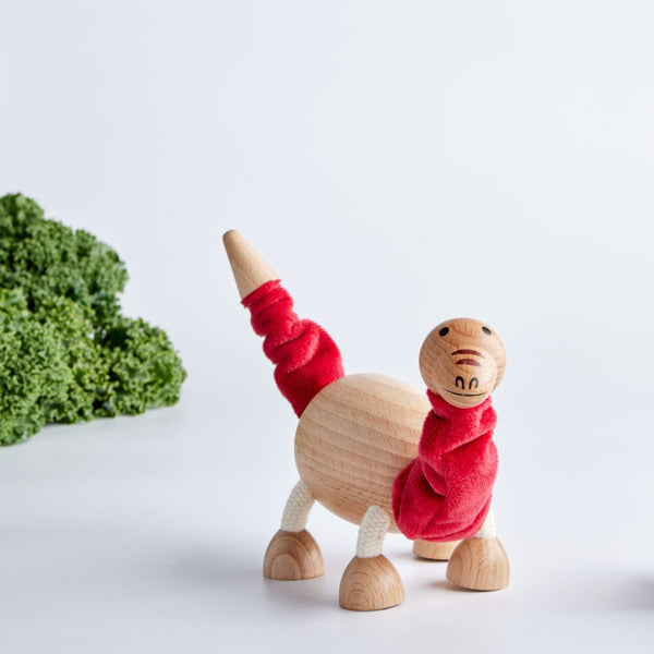 Wooden Brontosaurus Dinosaur Toy - Vietnam