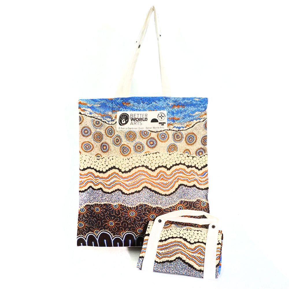 Better World Arts - Cotton Foldable Shopping Bag - Bianca Gardiner-Dodd - India