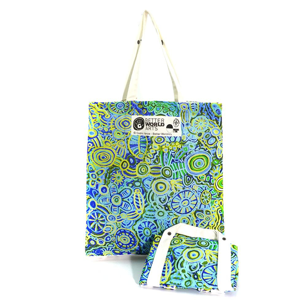 Better World Arts - Cotton Foldable Shopping Bag - Cedric Varcoe - Cool Design - India