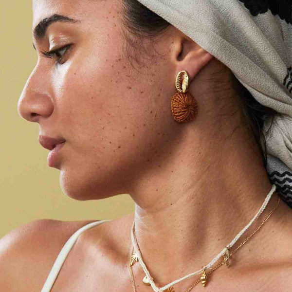 Cowry Shell Earrings - Papua New Guinea