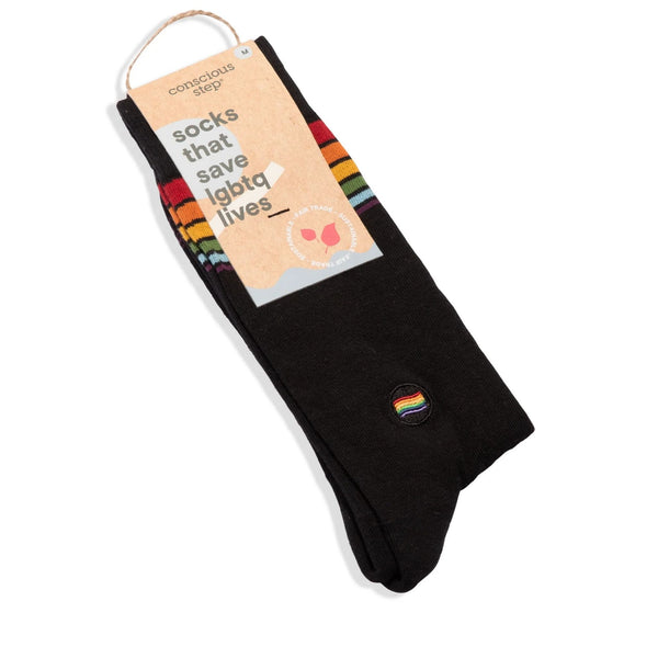Socks That Save LGBTQ Lives - Classic Rainbow Stripes - India