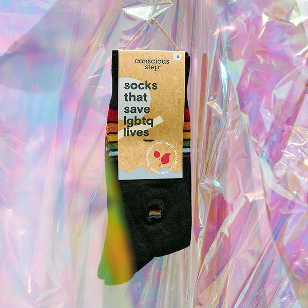 Socks That Save LGBTQ Lives - Classic Rainbow Stripes - India
