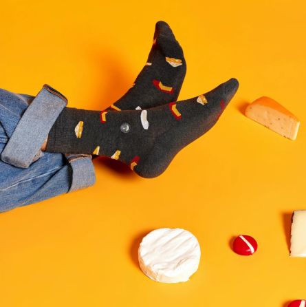 Socks That Provide Meals - Feelin' Cheesy - India