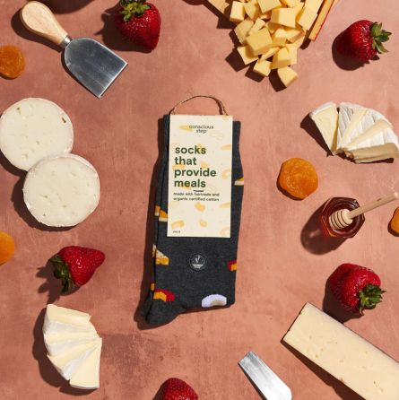 Socks That Provide Meals - Feelin' Cheesy - India