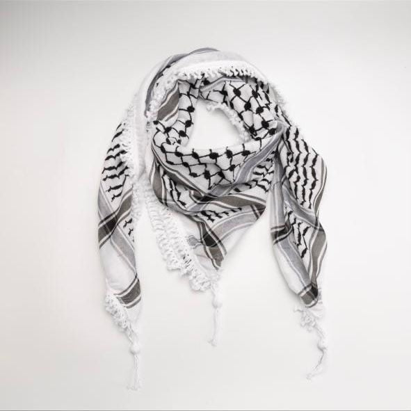 Black & White Kufiya - Palestine