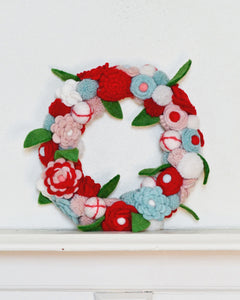 Tara Treasures - Felt Flower Wreath - Nepal