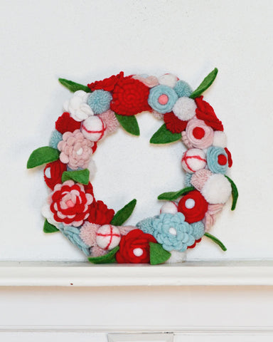 Tara Treasures - Felt Flower Wreath - Nepal