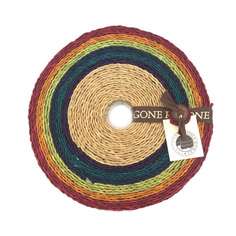 Gone Rural - Woven Grass Placemats - Rainbow - Eswatini
