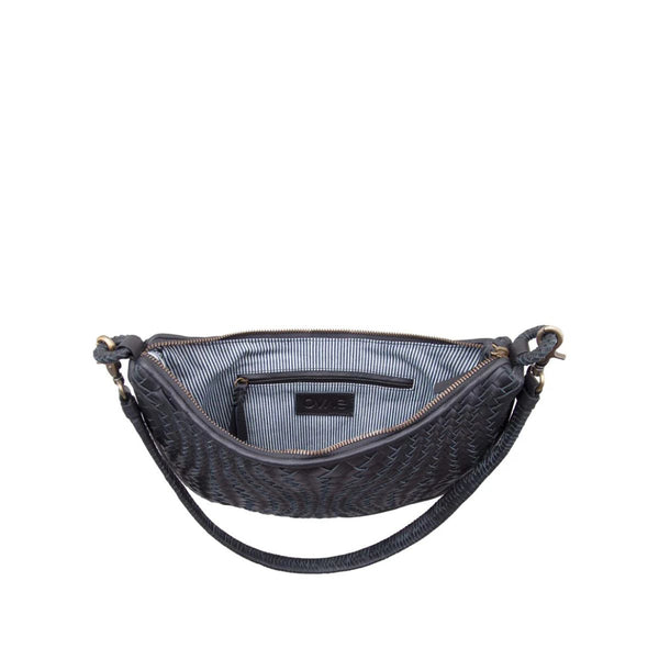 Sancha Woven Leather Shoulder Bag - Indonesia