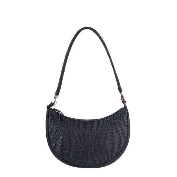 Sancha Woven Leather Shoulder Bag - Indonesia