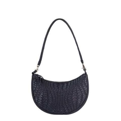 Sancha Woven Leather Shoulder Bag - Indonesia
