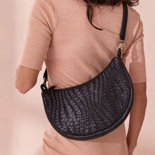 Sancha Woven Leather Shoulder Bag - Indonesia
