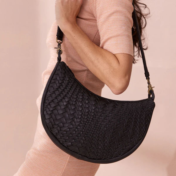 Sancha Woven Leather Shoulder Bag - Indonesia
