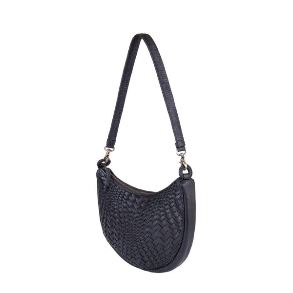 Sancha Woven Leather Shoulder Bag - Indonesia