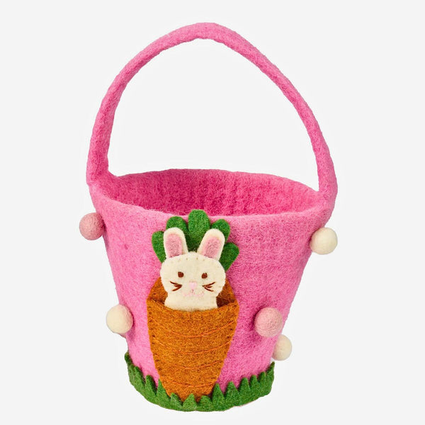 Felt Easter Basket With Pocket - Nepal